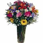 Joy arrives for someone special in bright hues with this bouquet.No matter what ...