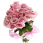 Pleasant 24 Pink Roses Bunch of Honor and Reverence