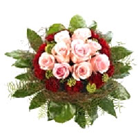 A beautiful bouquet of flowers for the romantics in pink, with, for example, pin...