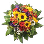 Send this arrangement filled with the sun's cheerful glow. From the playful gerb...