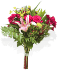 This wonderful assortment consists of roses, gerberas and chrysants. Whether its...