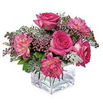 Shades of pink is the colours of the day. Send this bouquet to offer your congra...