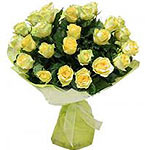 This bold beautiful display of yellow roses is sure to show the strong feelings ...