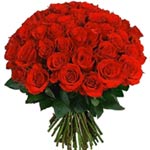 Delicate Celebration Special Bouquet of 24 Red Roses