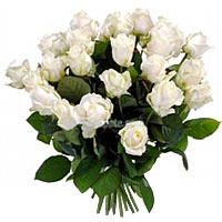 The beauty of white roses is unchallenged and always meaningful. Representing in...