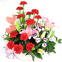 Expressive Thank You Fresh Flower Basket