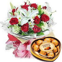 Captivating Collection of Roses and Lilies