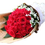 Classic Bouquet of 24 Red Roses