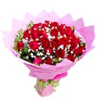 Blossoming 48 Merry Mix-Up Red Roses Bouquet