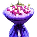 Attention-Getting Seasonal Cheer Flower Bouquet