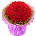 Charming Ring Around Red Roses Bouquet