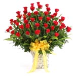 Dazzling Blooming Bouquet of Red Roses