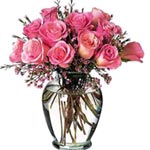 Blooming Smile and Shine Arrangement in a Glass Vase