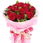 Wonderful Bouquet of Nineteen Red Roses