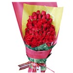 Blissful Romance Red Roses Bouquet