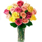 Radiant Rainbow of 20 Assorted Roses
