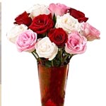 Dazzling Floral Embrace Bunch of Roses