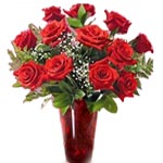 Beautiful 12 Long Stem Rose Bouquet