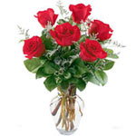 Sensational Bouquet of Six Red Roses