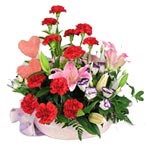 Stunning Beauty with Mixed Flower Basket