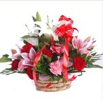 Silky-Smooth Mixed Floral Basket