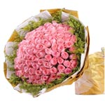 Tropical Arrangement of 99 Stems Rose Bouquet
