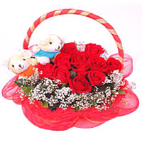 Breathtaking Love Feelings Flower Basket