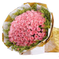 Romantic 99 Pink Rose Bouquet