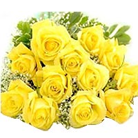 Bouquet of 19 roses, 50cm length, served with green leaf...
