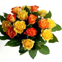 Bouquet of yellow and orange Roses...