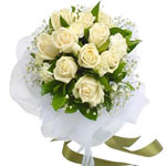 A perfect bunch of white roses to show the deepest n purest emotions - right fro...