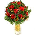 Express your love this holiday season by sending this magnificent arrangement wh...