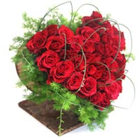 A heart shaped 40 red roses can state the right words at the right timeSend it ...