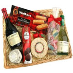 Exquisite Assemblage of Wine and Treats for X-Mas