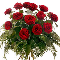 Simply - bouquet just about it!<br>15 red roses its an ideal quantity of flower...