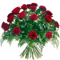 It will take her breath away!<br>This 18 medium stem red rose bouquet is the per...