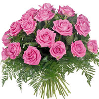 This bouquet will charme person close to You!<br>20 pink Roses arranged in elega...