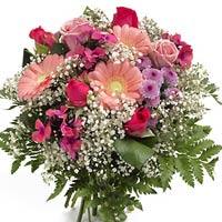 Wishes hidden in flowers!<br>Excellent gift for every occasion! Formed in pink s...