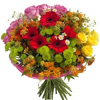 Your feelings hidden in rainbow!<br>Our unusual bouquet improves everyone`s mood...