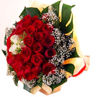 A tinge of innocence 33 roses  give the loved one bouquet made ??of the freshest...