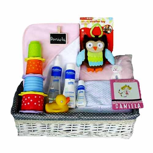 Trendy Baby Basket for Play and Bathe Time