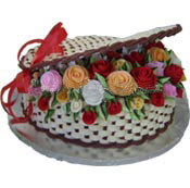 4.4 lbs Basket of Roses Cake...