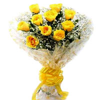Perfect Party Yellow Roses Bouquet<br/>