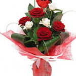 Say Thanks, congratulations, or All the best with this beautiful bouquet of red ...