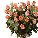 Show someone they're close to your heart by sending these Peachy Roses with lush...