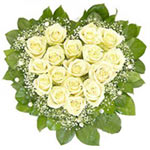 Show your deep love and affection through this heart shaped arrangement. It is m...