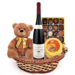 Classic Christmas Teddy and Wine Collections