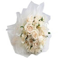 Divine Spiritual Enlightenment Bouquet of 18 White Roses