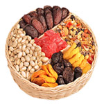 Exotic Dry Fruits In Basket 