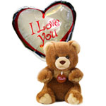 Teddy Bear and I Love You Balloon Special